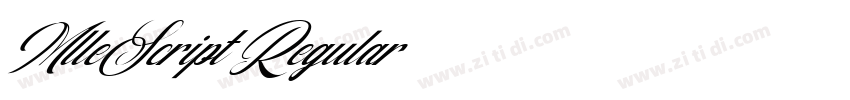 MlleScript Regular字体转换 MlleScript Regular字体转换